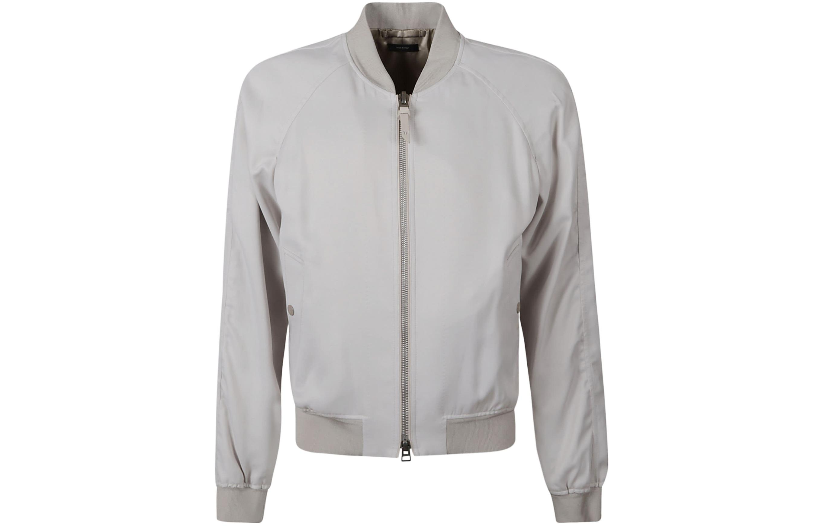 TOM FORD Gray Zip-Up Oversized Long-Sleeve Jacket OBS028FMA003S24-AW004