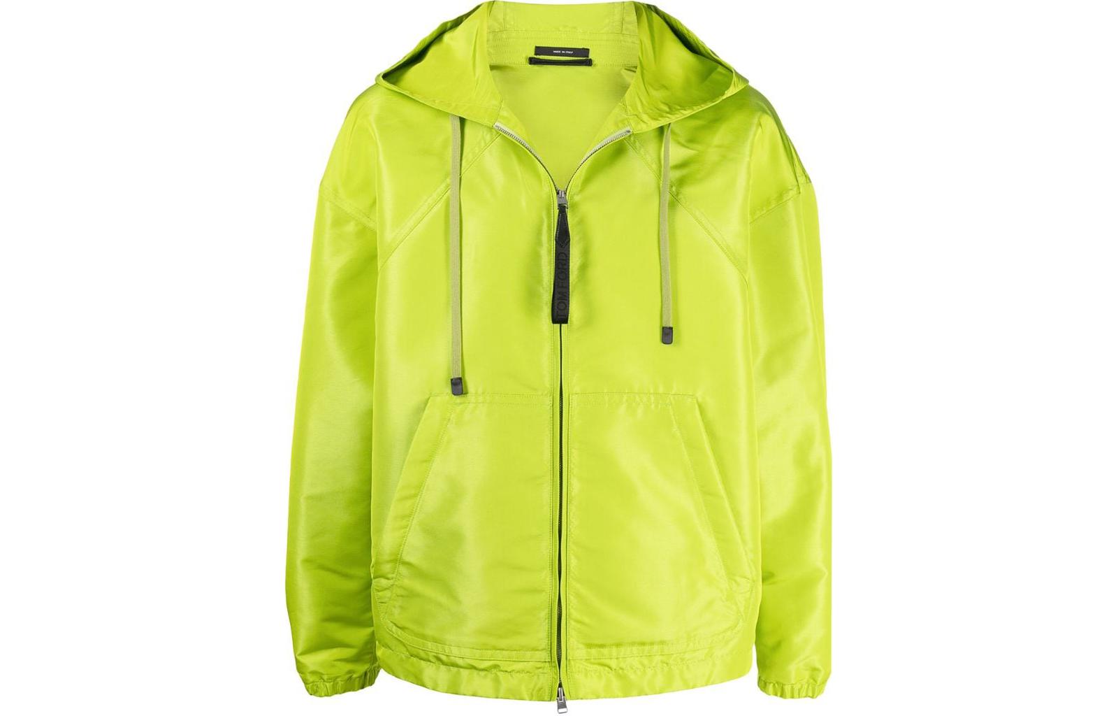 TOM FORD Green Solid Drawstring Hooded Casual Jacket TFO559BW087V02