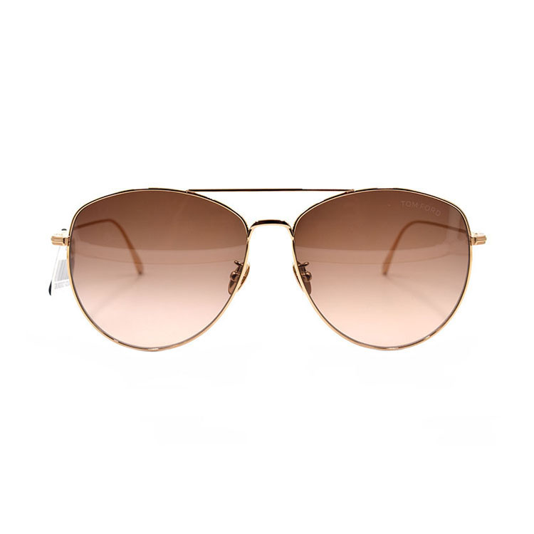 Tom Ford Lightweight Titanium Pilot Sunglasses FT0784-D Gold/Brown Gradient Unisex. TF784-D 28F