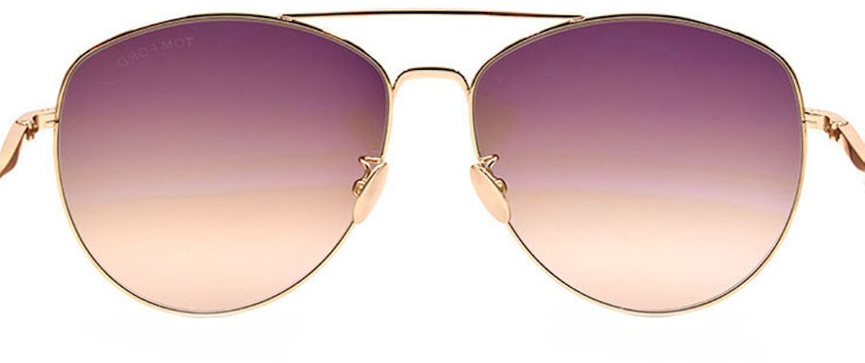 Tom Ford 輕量鈦金屬飛行員墨鏡 FT0784-D 金色/棕漸變 男女通用款 TF784-D 28F Shop Tom Ford 輕量鈦金屬飛行員墨鏡 FT0784-D 金色/棕漸變 男女通用款 TF784-D 28F