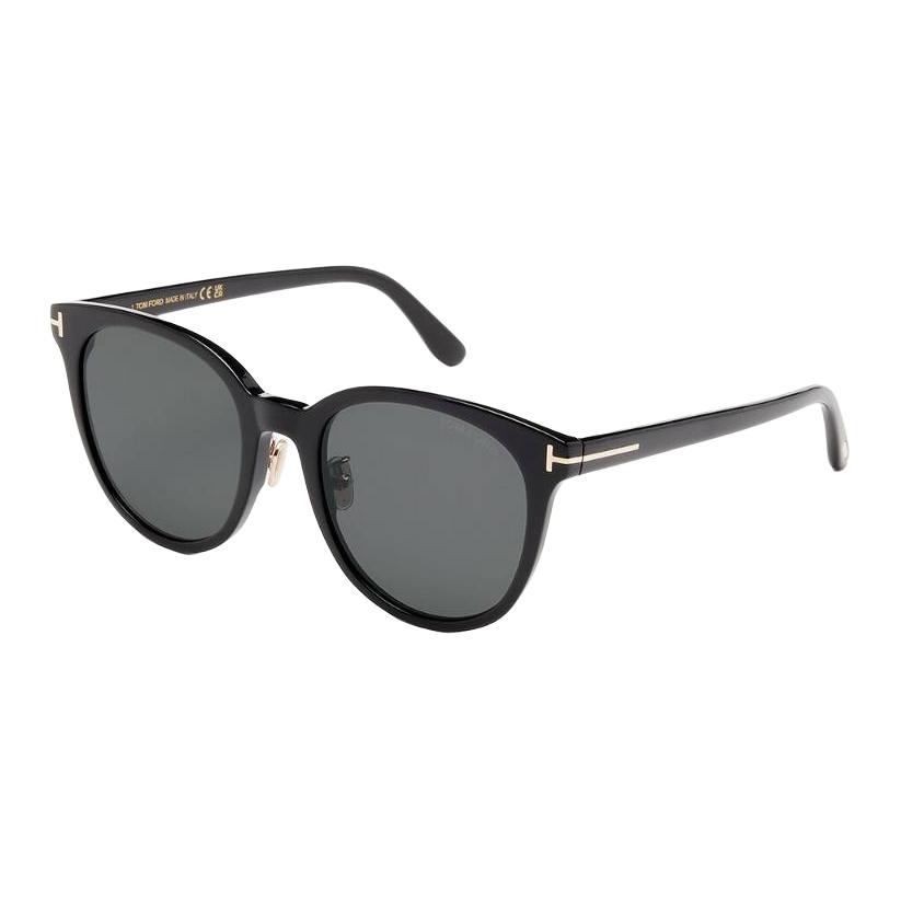 Tom Ford Oval Black Acetate Sunglasses Unisex with Logo Detail TF1133K5501A