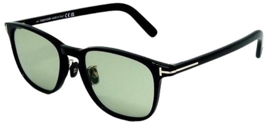 TOM FORD 長方形黑色墨鏡 男女皆宜 情侶款 帶字母鏡腳 TF5918DB001MG Lookbook TOM FORD 長方形黑色墨鏡 男女皆宜 情侶款 帶字母鏡腳 TF5918DB001MG