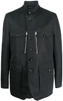 TOM FORD Slim-Fit Navy Blue Single-Breasted Jacket TFO425BY088-K09 TOM FORD Slim-Fit Navy Blue Single-Breasted Jacket TFO425BY088-K09