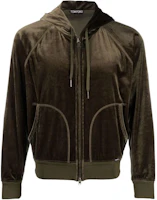 TOM FORD Slim-Fit Zip Drawstring Hoodie Jacket - Gold Brown JDL002JME002S23 TOM FORD Slim-Fit Zip Drawstring Hoodie Jacket - Gold Brown JDL002JME002S23