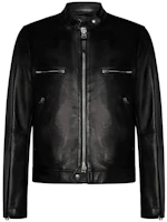 TOM FORD Slim Fit Zip-Up Jacket Black LXR009LMN003S23LB999 TOM FORD Slim Fit Zip-Up Jacket Black LXR009LMN003S23LB999