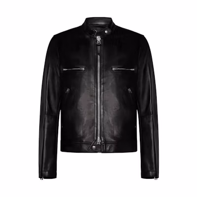 TOM FORD Slim Fit Zip-Up Jacket Black LXR009LMN003S23LB999