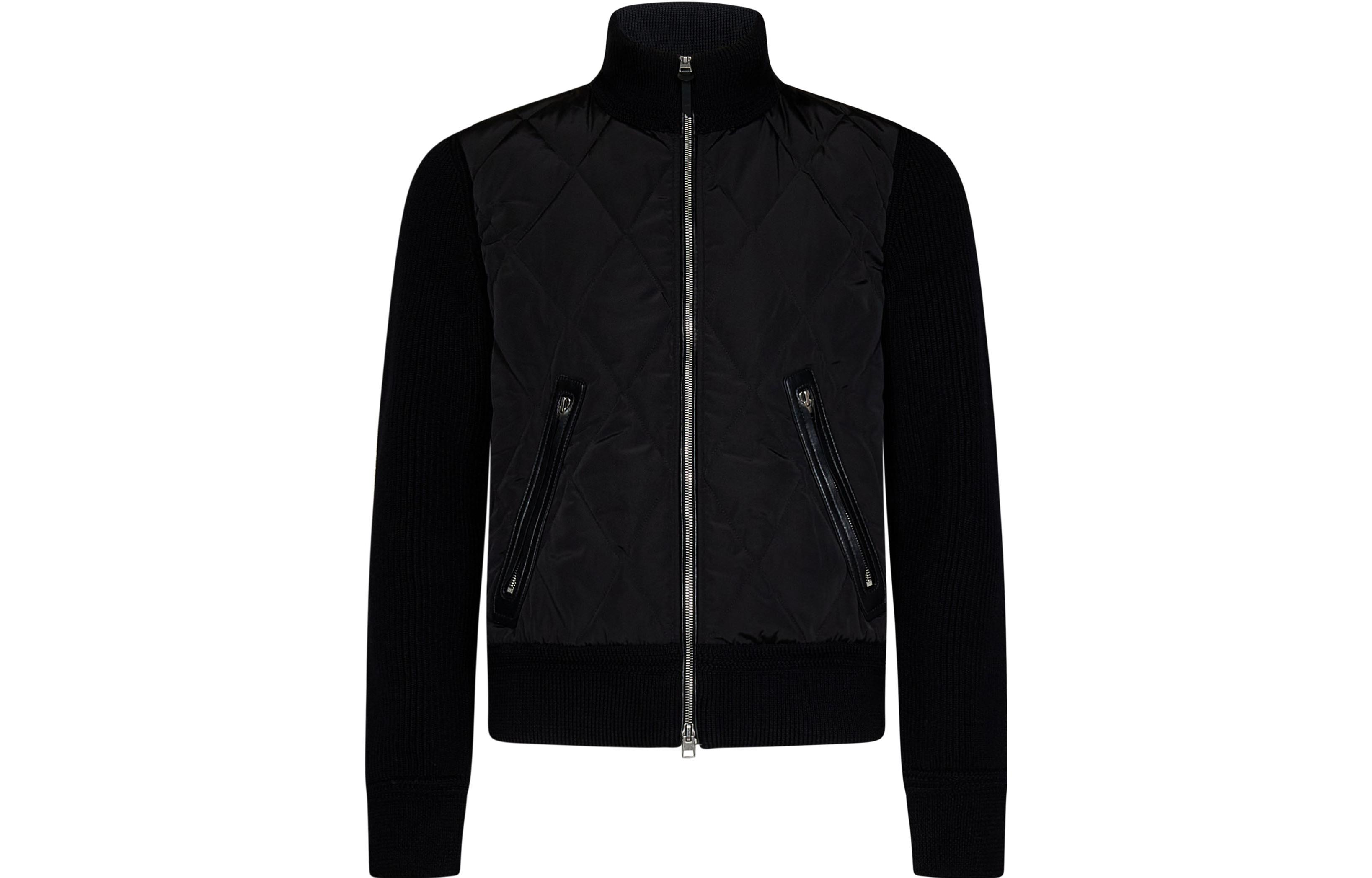 TOM FORD Solid Color Black Casual Stand Collar Long Sleeve Jacket KZY007YMW032F23-LB999