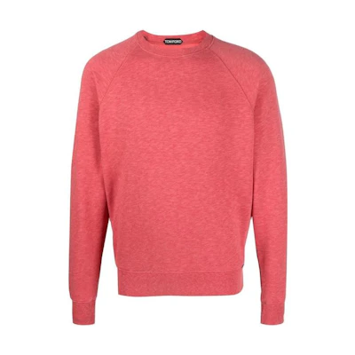 TOM FORD Solid Color Crewneck Long-Sleeve Pullover Sweatshirt Pink JCL002JMC004S23-ER510