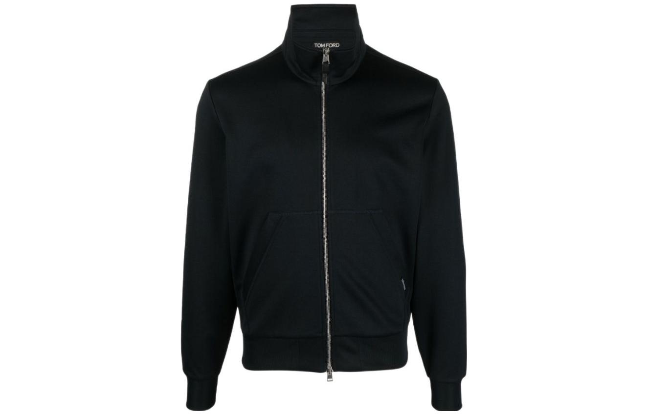 TOM FORD Solid Color High-Neck Zip Casual Jacket JZL001JMN001S23