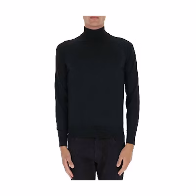 TOM FORD Solid Color Turtleneck Pullover Sweatshirt Black BYY23TFK322102