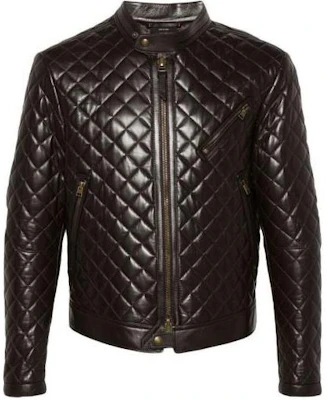 TOM FORD 經典棕色拉鍊外套 LMN009F23LXR007-KB750 Buy TOM FORD 經典棕色拉鍊外套 LMN009F23LXR007-KB750