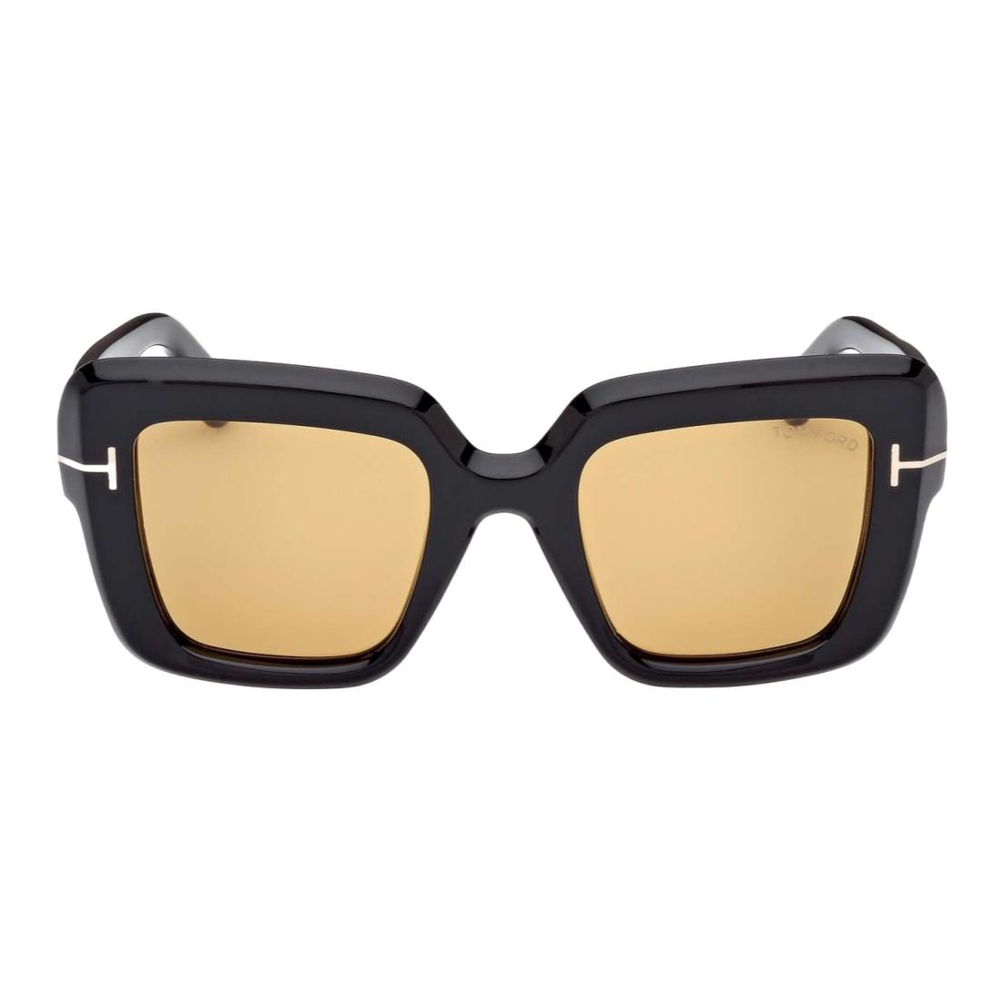TOM FORD Square Sunglasses Unisex Black with Logo. FT1157S 圖 3