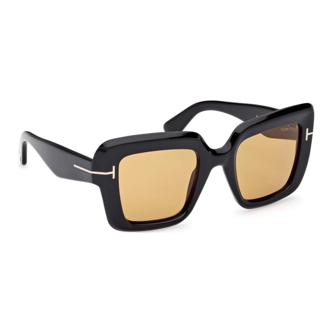 TOM FORD Square Sunglasses Unisex Black with Logo. FT1157S 圖 4