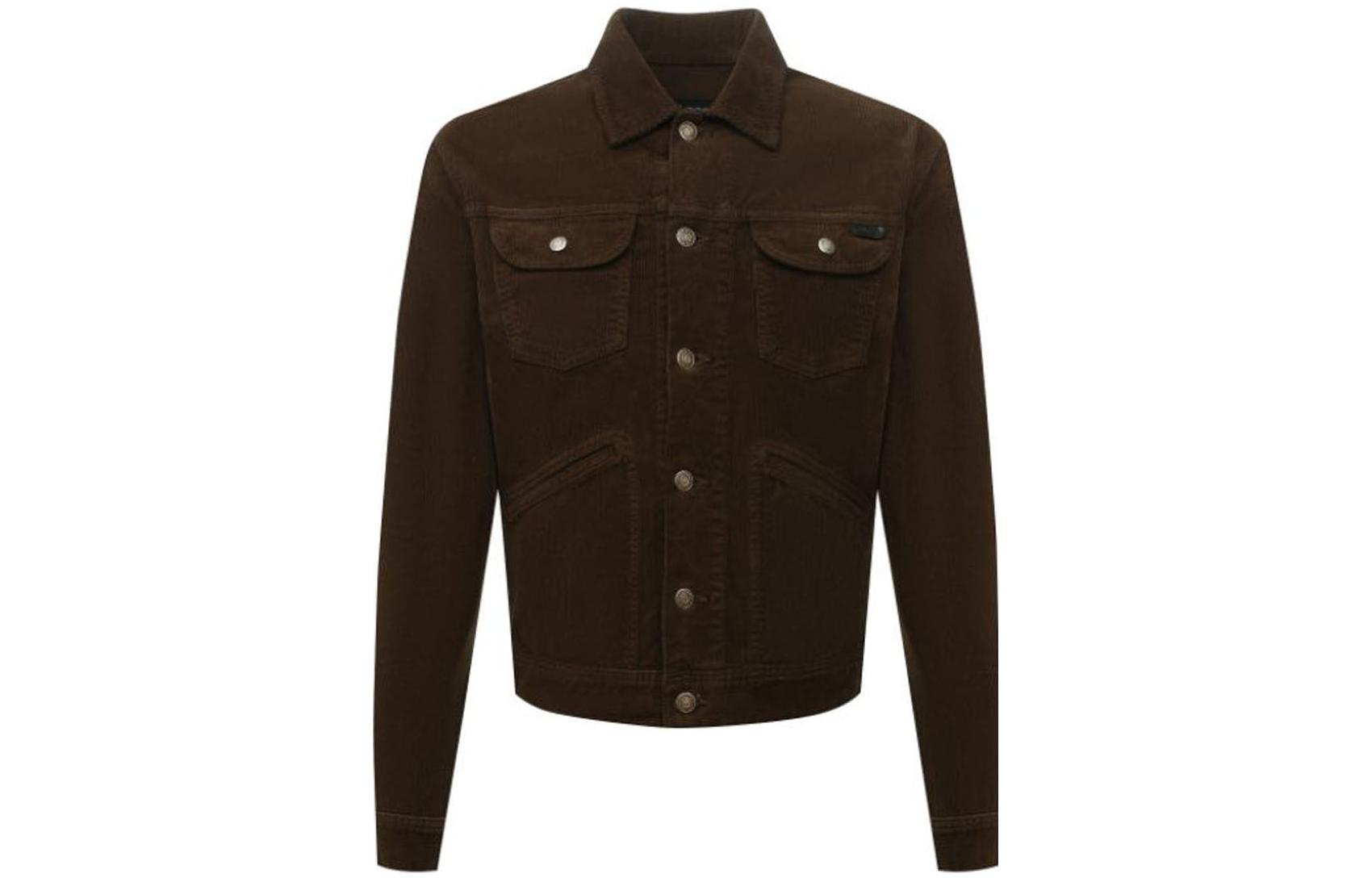 TOM FORD SS22 Plain Casual Jacket Brown BZJ39TFD116S08