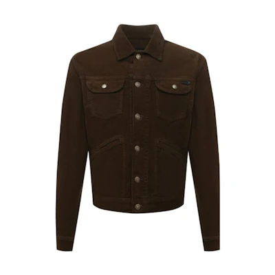 TOM FORD SS22 Plain Casual Jacket Brown BZJ39TFD116S08