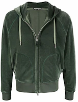 TOM FORD SS22 Solid Color Zip-Up Hoodie Jacket Green BZ289-TFJ228-V06 TOM FORD SS22 Solid Color Zip-Up Hoodie Jacket Green BZ289-TFJ228-V06
