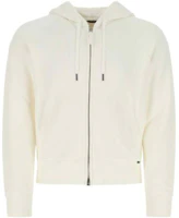 TOM FORD SS22 Solid Color Zip-Up Hoodie White BZ299TFJ272N TOM FORD SS22 Solid Color Zip-Up Hoodie White BZ299TFJ272N