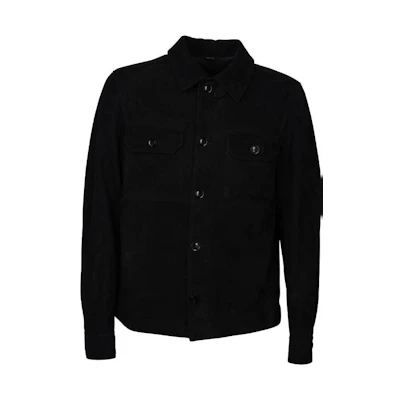 TOM FORD SS23 Black Solid Single-Breasted Notched Lapel Jacket LJS001LMS003S23LB999