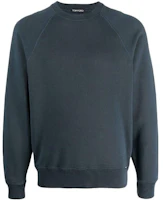 TOM FORD SS23 Blue Solid Crewneck Raglan Sleeve Long-Sleeve Sweatshirt Men JCL001JMC006S23-HB722 TOM FORD SS23 Blue Solid Crewneck Raglan Sleeve Long-Sleeve Sweatshirt Men JCL001JMC006S23-HB722