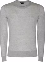 TOM FORD SS23 Grey Solid Color Crewneck Long Sleeve Sweatshirt for Men KCL007YMS002S23IG001 TOM FORD SS23 Grey Solid Color Crewneck Long Sleeve Sweatshirt for Men KCL007YMS002S23IG001