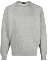 TOM FORD SS23 Grey Solid Knit Long Sleeve Pullover Sweatshirt JMC004JCL002-IG164 TOM FORD SS23 Grey Solid Knit Long Sleeve Pullover Sweatshirt JMC004JCL002-IG164