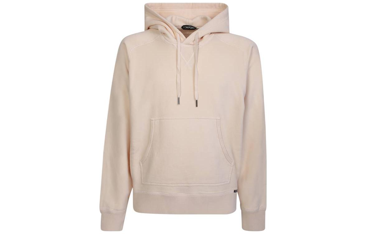 TOM FORD SS23 Solid Color Drawstring Hoodie Pullover - Off-White JOL001JMC006S23AW100