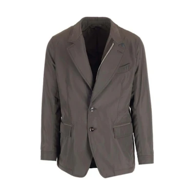 TOM FORD SS23 Solid Gray Button-Up Long Sleeve Jacket OJT001FMN001S23KB780