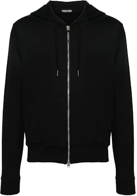TOM FORD SS24 Hoodie Lelaki Hitam Zip-Up Solid JDL011JMD003S24LB999 Buy TOM FORD SS24 Hoodie Lelaki Hitam Zip-Up Solid JDL011JMD003S24LB999