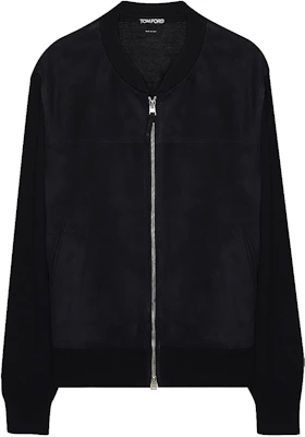 TOM FORD SS24 深藍色長袖拉鏈外套 TFKG54BAM27B19 Buy TOM FORD SS24 深藍色長袖拉鏈外套 TFKG54BAM27B19