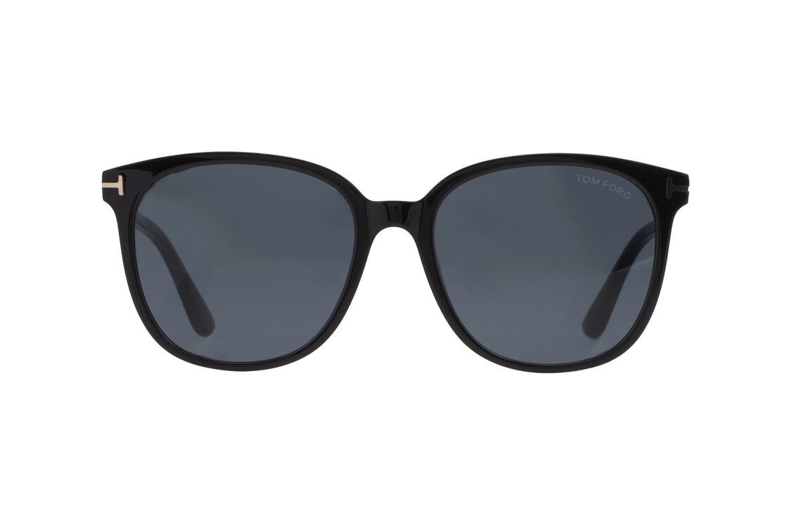 Lookbook Tom Ford TF 不規則黑色醋酸太陽眼鏡 男女時尚配件墨鏡 FT0972K01A56