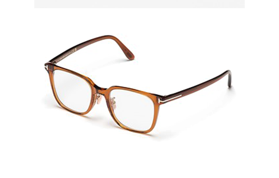 Order 湯姆福特 TF 方形醋酸板光學眼鏡 黃色 情侶款 男女適用 TF5921KB51045