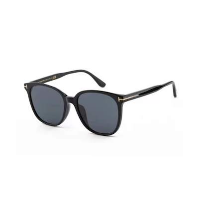 Tom Ford TF Black Irregular Frame Sunglasses Unisex Couple Style. TF972-K-01A