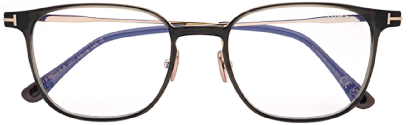 トムフォード TF ブラックスクエア メタルロゴ付きユニセックス眼鏡フレーム TF5923-K-B 057 Purchase トムフォード TF ブラックスクエア メタルロゴ付きユニセックス眼鏡フレーム TF5923-K-B 057