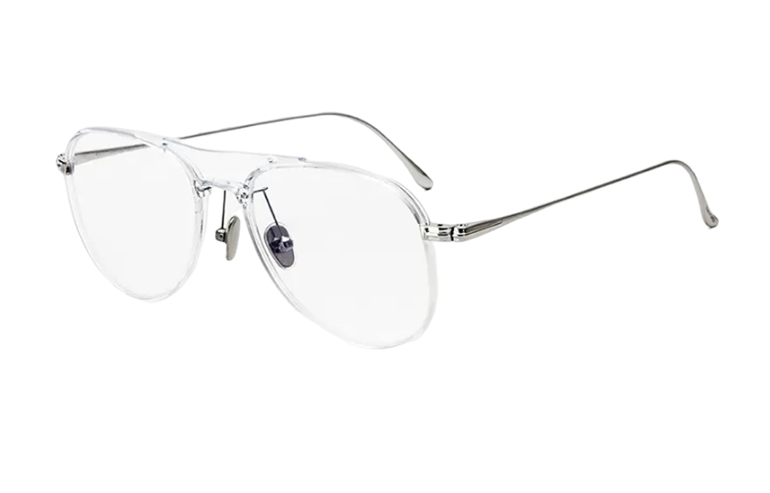 Tom Ford TF Double Bridge Frame Optical Glasses Unisex Irregular Transparent Design. TF5666-B  026