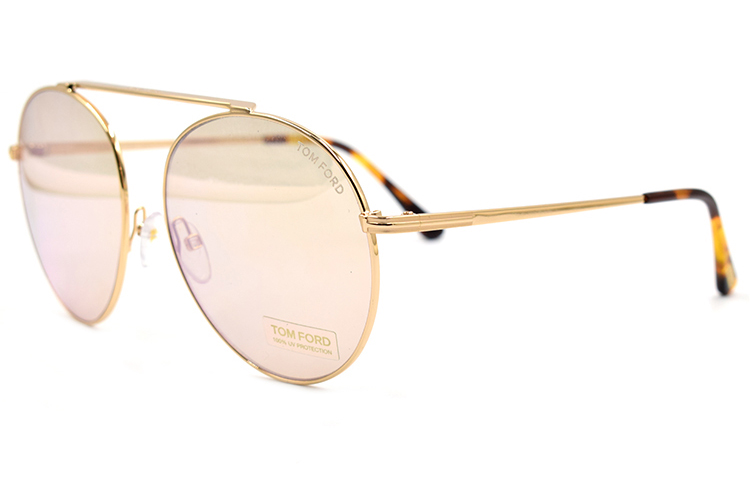 Tom Ford TF Elegant Mystique Series Round Aviator Sunglasses Unisex Couple Style FT0571-28G 圖 2