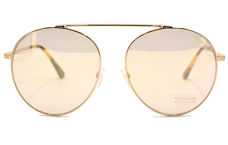 Tom Ford TF Elegant Mystique Series Round Aviator Sunglasses Unisex Couple Style FT0571-28G 圖 3
