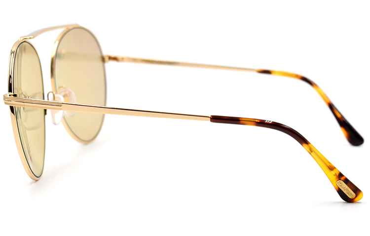 Tom Ford TF Elegant Mystique Series Round Aviator Sunglasses Unisex Couple Style FT0571-28G 圖 4