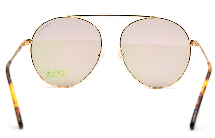 Tom Ford TF Elegant Mystique Series Round Aviator Sunglasses Unisex Couple Style FT0571-28G 圖 5