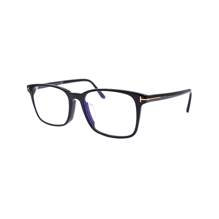 Tom Ford TF Excellence Series Rectangular Optical Glasses Men Black TF5831-F-B-001