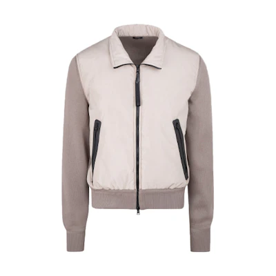 TOM FORD TF FW21 Loose Fit Zip Pocket Jacket Beige TFKG57-BYM2R-N14