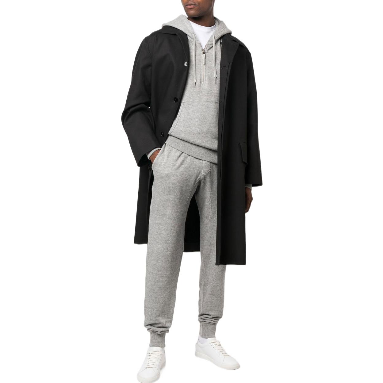 Lookbook 湯姆福特 TF FW22 灰色抽繩錐形運動長褲 BA219TFJ311K03