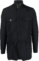 TOM FORD TF FW22 Single-Breasted Solid Shirt Jacket Blue TFO426BA020-B09 TOM FORD TF FW22 Single-Breasted Solid Shirt Jacket Blue TFO426BA020-B09