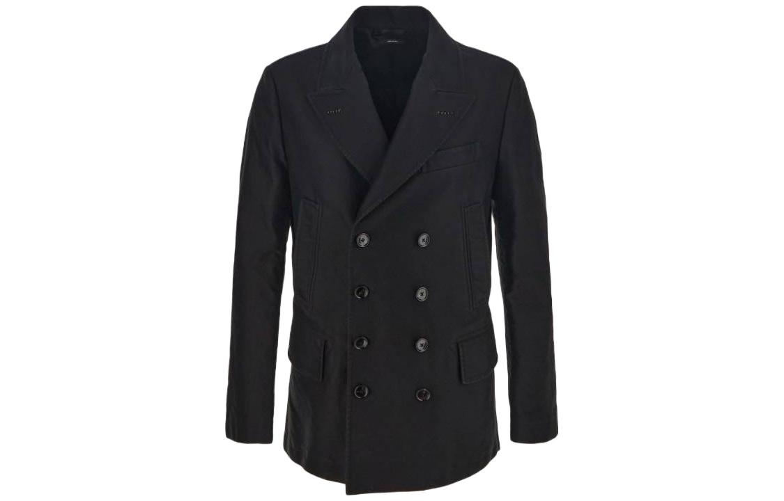 TOM FORD TF FW22 Solid Color Double-Breasted Jacket for Men BA011TFO728K29