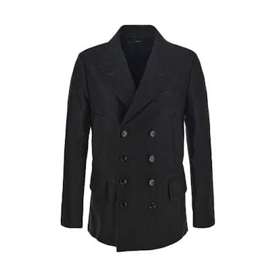 TOM FORD TF FW22 Solid Color Double-Breasted Jacket for Men BA011TFO728K29
