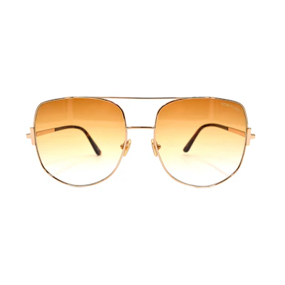 Tom Ford TF Glorious Series Board Member Pilot Sunglasses Men’s Gold. TF783-28F