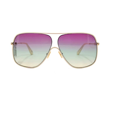 Tom Ford TF Glory Series Board Member Holiday Edition Aviator Sunglasses White Unisex Style TF841 28Z