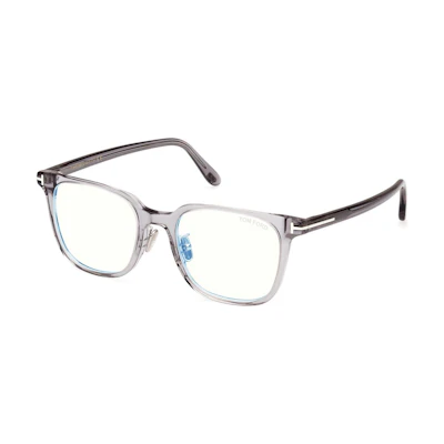 Tom Ford TF Gray Rectangular Optical Glasses Unisex Acetate Eyewear for Couples FT5921-K-B 020