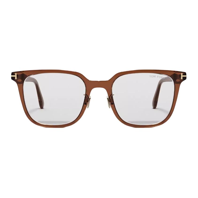 Cheap トムフォード TF レンズロゴ スクエアメガネ ユニセックス カップル用 ブラックフレーム FT5921-K-B