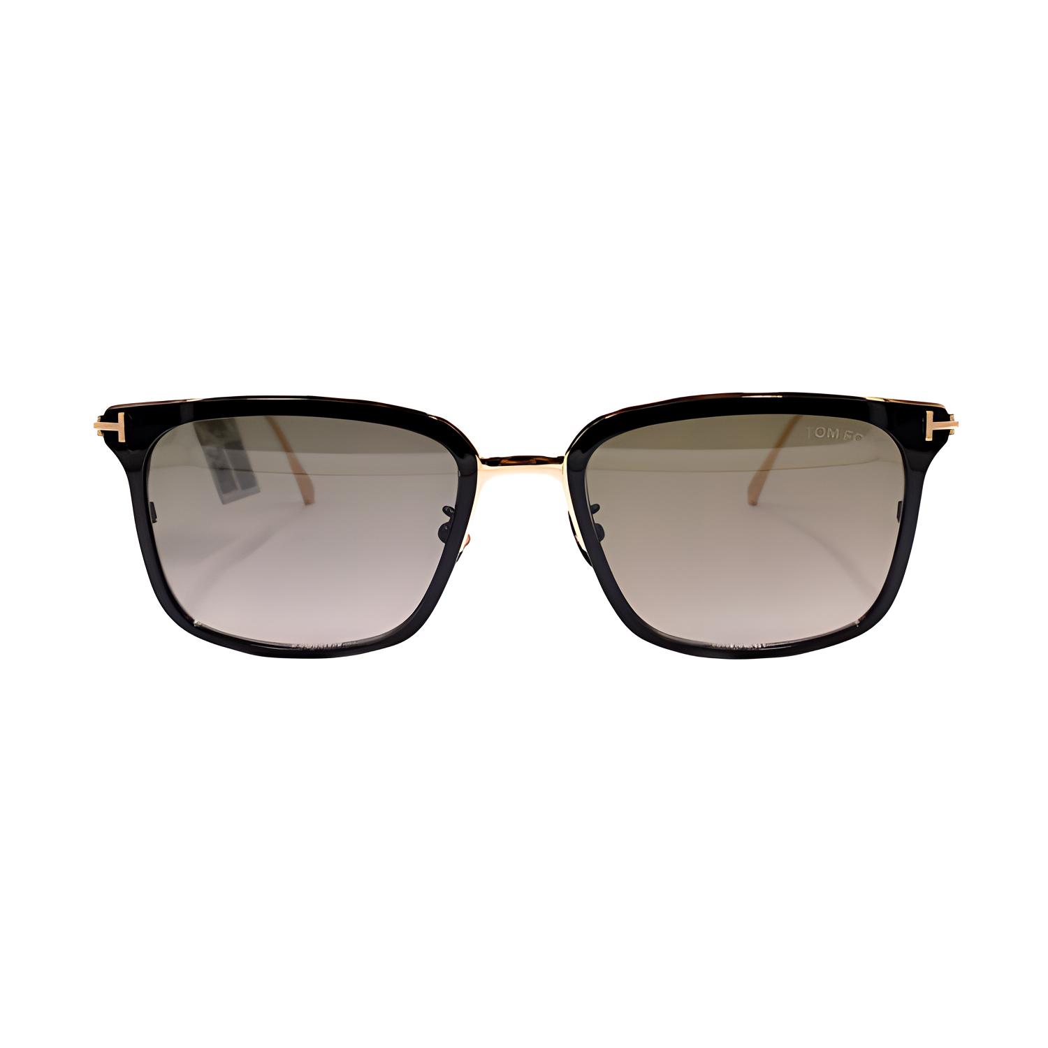 Tom Ford TF Lightweight Titanium Travel Sunglasses -  Rectangular Frame Trendy Design TF831-F 01K