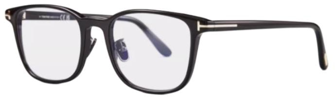 Tom Ford TF Logo Irregular Optical Frames Black Unisex Couple Style FT5925-001 Tom Ford TF Logo Irregular Optical Frames Black Unisex Couple Style FT5925-001
